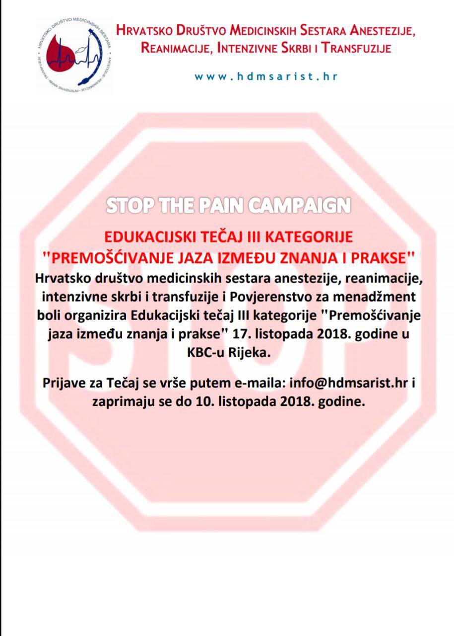 KAMPANJA ”STOP THE PAIN CAMPAIGN”