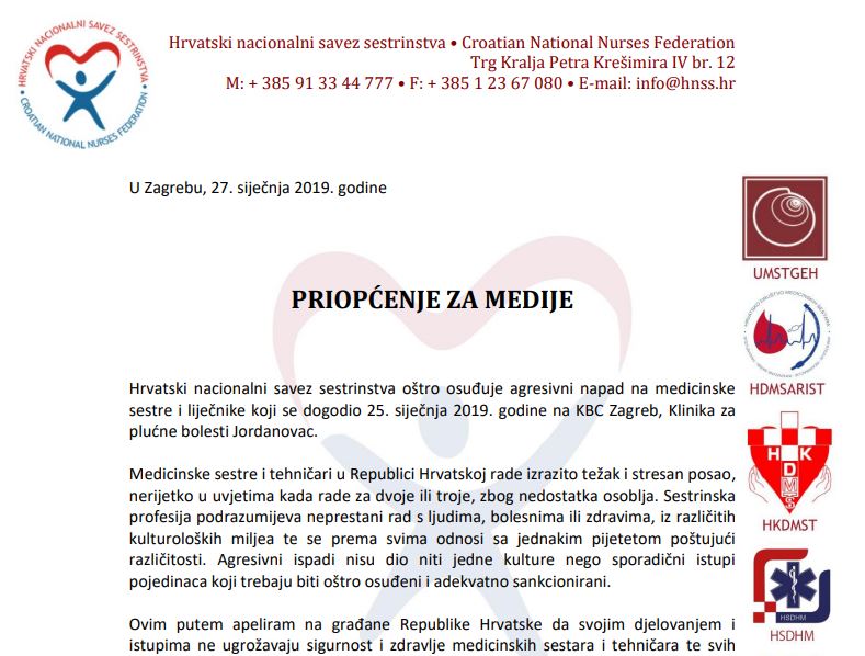 PRIOPĆENJE ZA MEDIJE