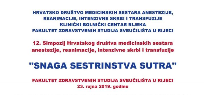 12. Simpozij HDMSARIST-a”, Rijeka, 23.09.2019. godine